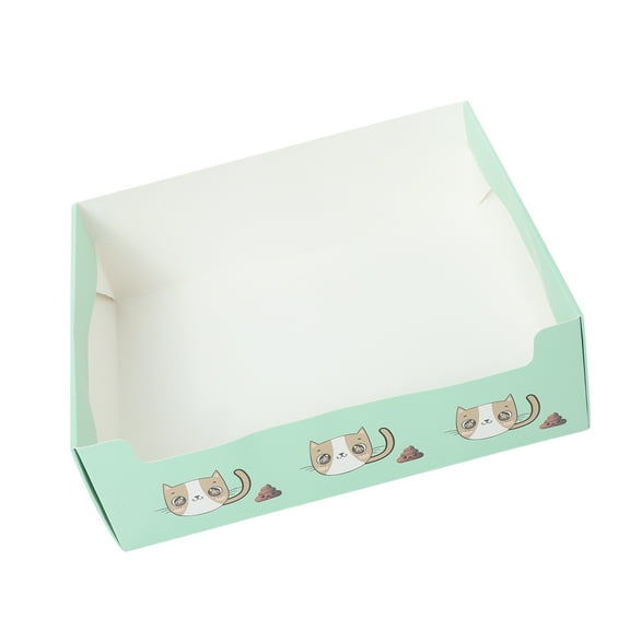 UPOUART 1Pcs Foldable Disposable Cat Litter Box for Small Kittens and Indoor Use