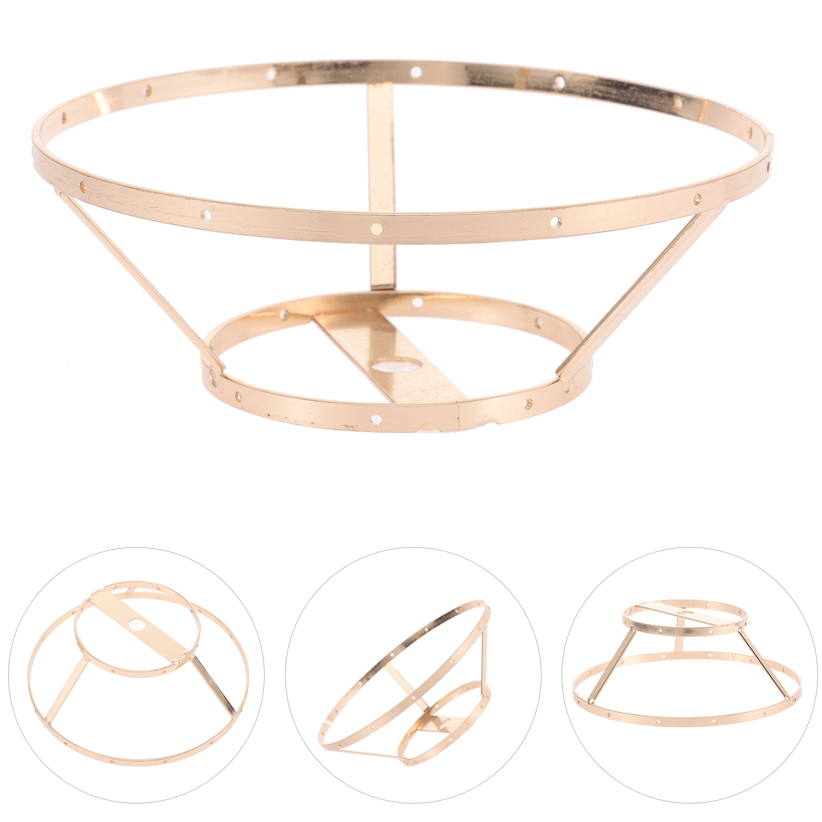 UPOUART Golden Metal Lamp Shade Rack Frame with Stable Wear Resistant ...
