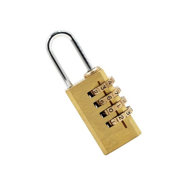 UPOUART 1Pcs Golden Number Lock for Suitcase as Padlock for Security