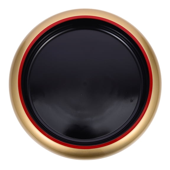 UPOUART Round Serving Platter Sushi Dish Golden 1Pack