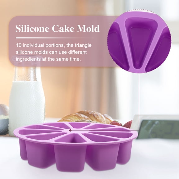 UPOUART Silicone Triangle Bakeware Mold Nonstick Cooking Tool for Making Desserts - 1 Piece
