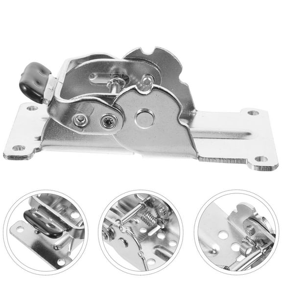 UPOUART 1Pcs Silver Iron 180 Degree Folding Self-locking Adjustable Angles Hinge for Furniture 10.6x4.0x1.4in