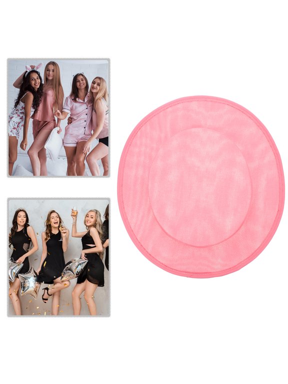 1 Piece Sinamay Straw Millinery Hat Base Round for Women Fashion Events and Decoration Accessories