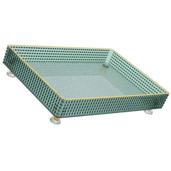 UPOUART Small and Fruit Tray for Home Use, Decorative Breakfast Serving Plate, 10.81 x 7.27 x 2.36 inches