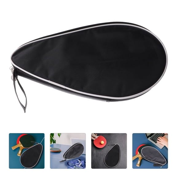 UPOUART 1Pcs Useful Organizing Bag for Table Tennis Rackets and Balls Grey Color Half Round Shape