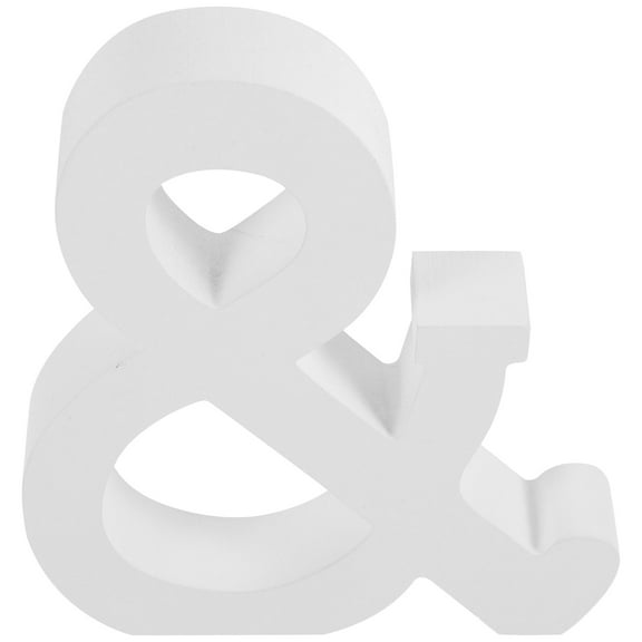 UPOUART 1Pcs White Wood Block Sign for Family Sign and Living Room Decoration