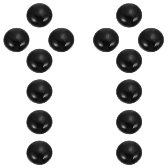 UPOUART 1Set Black Glass Go Chess Pieces Beads Durable Stones for Home Use