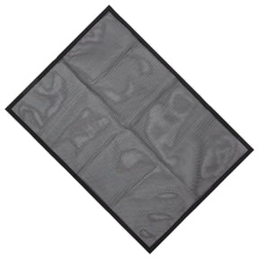 UPOUART Black Hearth Mesh Screen with Protective Fine Mesh Panel for Fireplaces and Doorways, 1 Set Fire Safety Barrier