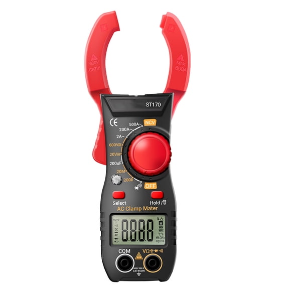 UPOUART 1Set Clamp Multimeter Portable Electrical Repair Supplies with Non Contact Voltage