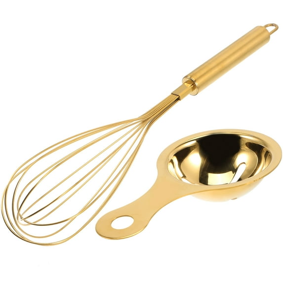 UPOUART 1Set Egg Whisk Stainless Steel Egg Supplies For Mixing And Pancake Powder In Kitchen