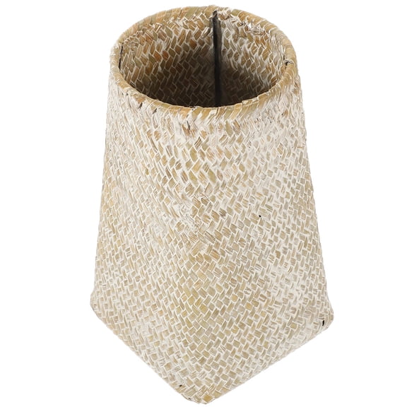 UPOUART Woven Flower Vase Ornament Set, Round Decorative Vase 4.7x7.9in for Home, Office, Living Room Decor