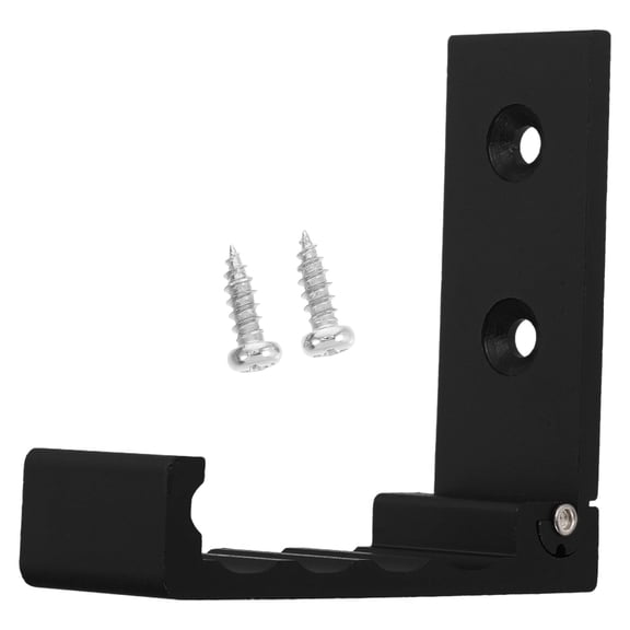 UPOUART 1Set Foldable Wall Hooks For Hanging Clothes Black Aluminum Sleek Design