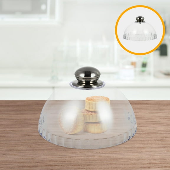 UPOUART Plastic Clear Cake Cover Dome Protective Small Round Lid 1Pack 6.36.33.1in
