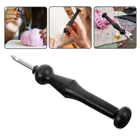 UPOUART Punch Needle Embroidery Kit with Plastic Frame for Home Crafting and Needlework Projects