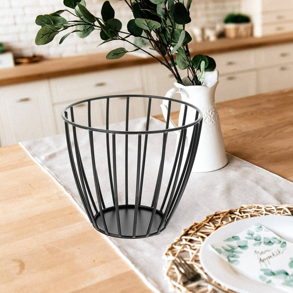 UPOUART Metal Wire Storage Basket Bin Kitchen Organization Iron Fruit Basket Small Storage Baskets 1Pack
