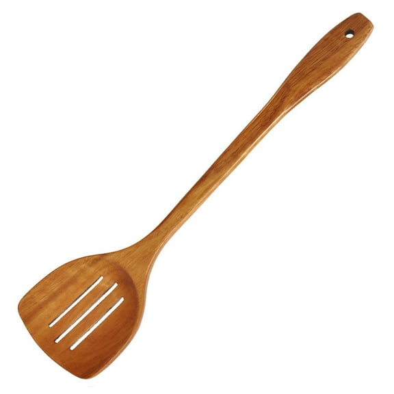 UPOUART Wooden Kitchen Turner Spatula Set Slotted Cooking Utensils for Home and Commercial Use