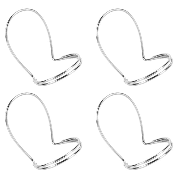 UPOUART 1Set Hollow Metal Guitar Finger Picks Plated Silver Color Ergonomic Design for Comfortable Playing