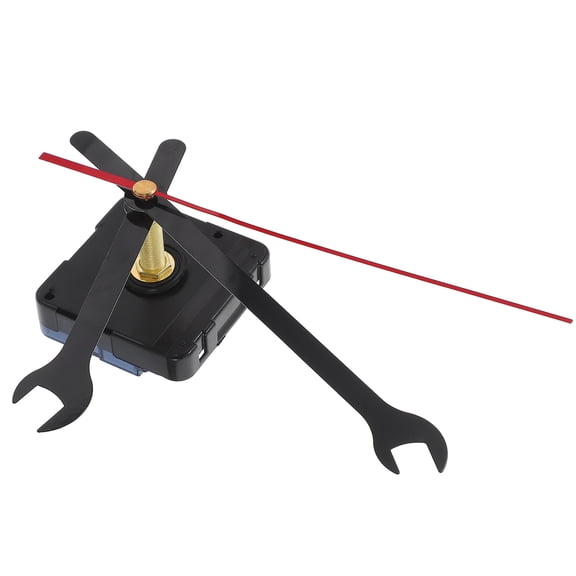 UPOUART 1 Set Non-Ticking Clock Kit Plastic Red Silent Operation for Home Office School