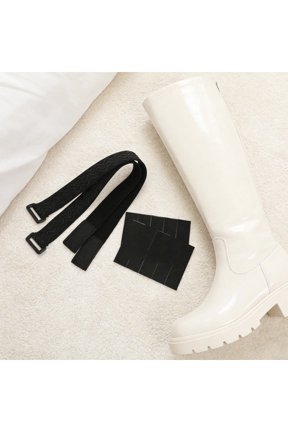 1Set Non Slip Boot Straps with Hook Loop Fastener Adjustable Tall Boot Belt Accessories