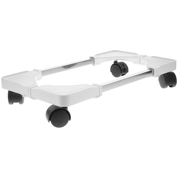 UPOUART 1Set Pc Stand For Floor With Wheels In Silver Finish For Improved Stability And Mobility
