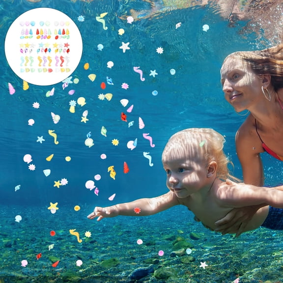 UPOUART 1Set Plastic Pool Gems Ocean for Pirate Games Swimming Pool Party Favors