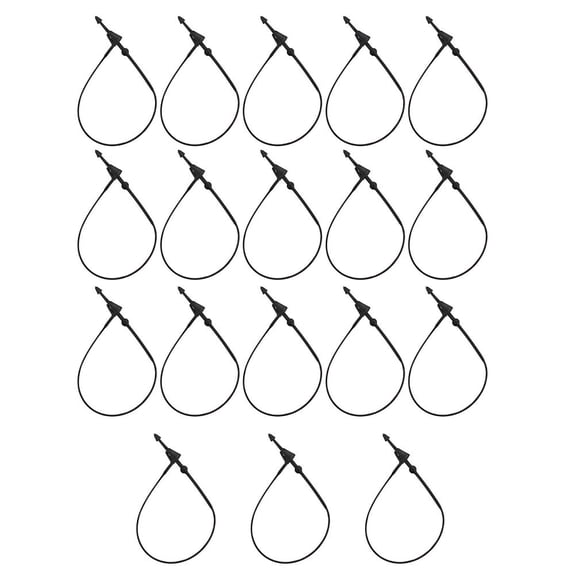 UPOUART 1Set Plastic Tag Fastener Black Snap Locks Hanging Tag Security Loop for Clothing Label Attachment