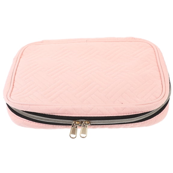 UPOUART 1Set Portable Jewelry Travel Organizer Pink 9.8X6.1X1.9In For Women