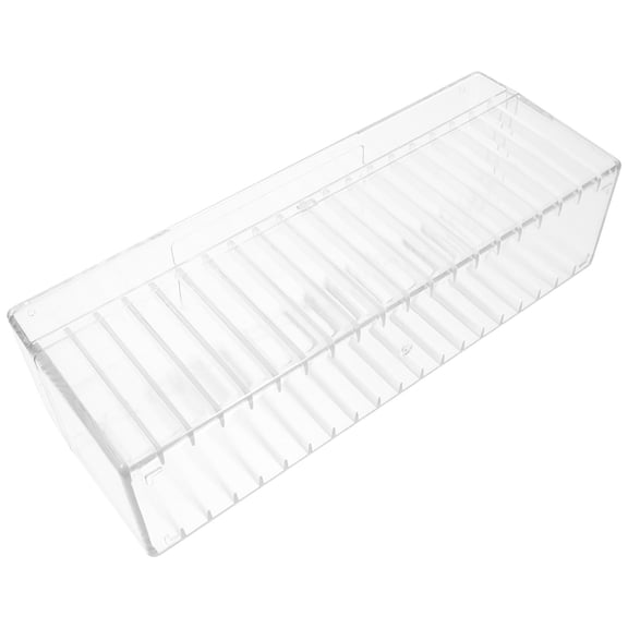 UPOUART Clear Coin Organizer Box for Coin Collections with Reusable Storage Slots