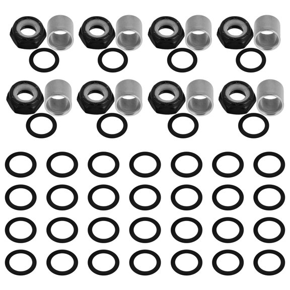 UPOUART 1Set Skateboard Hardware Kit Metal Screws Nuts Washers Easy Installation for Skateboards and Surfboards