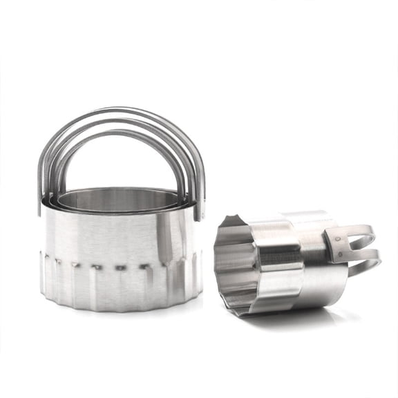 UPOUART Stainless Steel Cookie Cutter Set for Baking Mousse, Cake, Pastry with Easy Release Mold, Kitchen Baking Tool