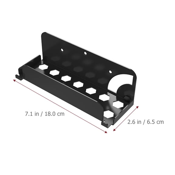 UPOUART Steel Wall Mount Rack for Console, Compact 7.1x2.6in Storage Stand, Holder, 1 Set