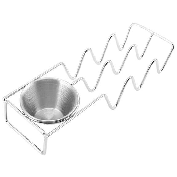 UPOUART Storage Holder Style Taco Holder Stainless Steel Silver 1Pack