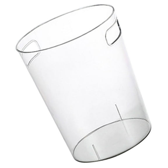 UPOUART Garbage Bin For Kitchen Storage Bin Transparent Pet 1Pcs Cylindrical Design