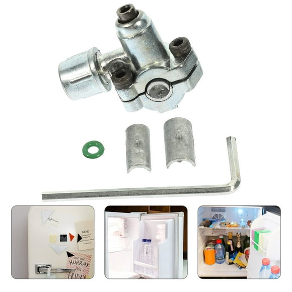UPOUART Refrigeration Line Piercing Valve Bullet Piercing Valve Zinc Alloy 1 Set
