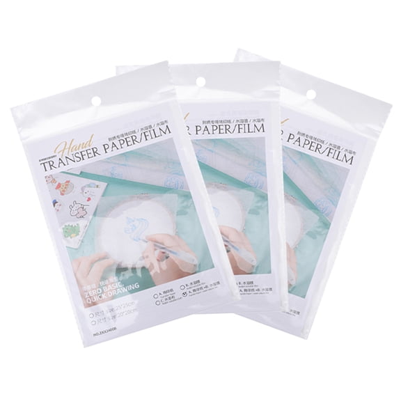 UPOUART 1Set White Water Soluble Stabilizer for Embroidery Suitable for T-Shirts Shoes and More