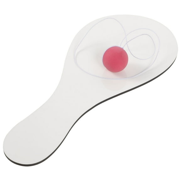 UPOUART 1Set White Wooden Sublimation Racket Blank for DIY Decorative Racket Game and Craft Projects