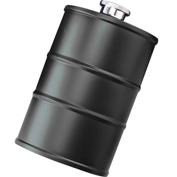 UPOUART Stainless Steel Liquor Flask Black Leak-Proof Bottle for Home and Outdoor Use