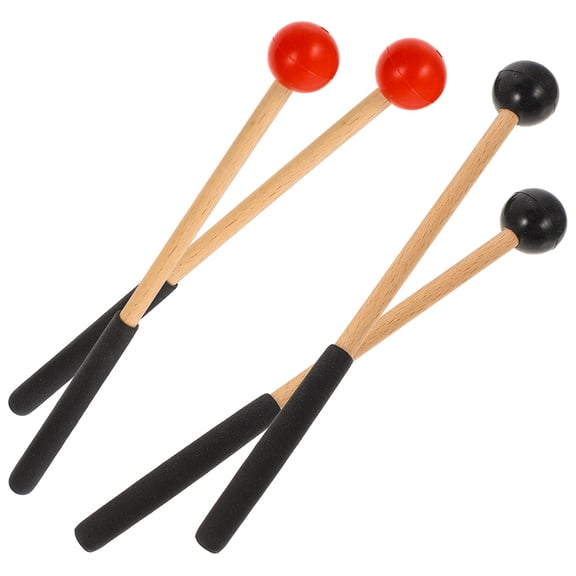 UPOUART 2 Pairs Percussion Drum Mallets for Marimba and Xylophone 11Inch