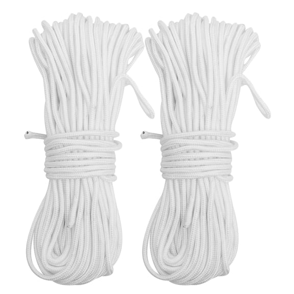 UPOUART 2-Pack Nylon Rope for Clothesline and Utility Use, Strong Multipurpose Cord for Household and Outdoor Tasks