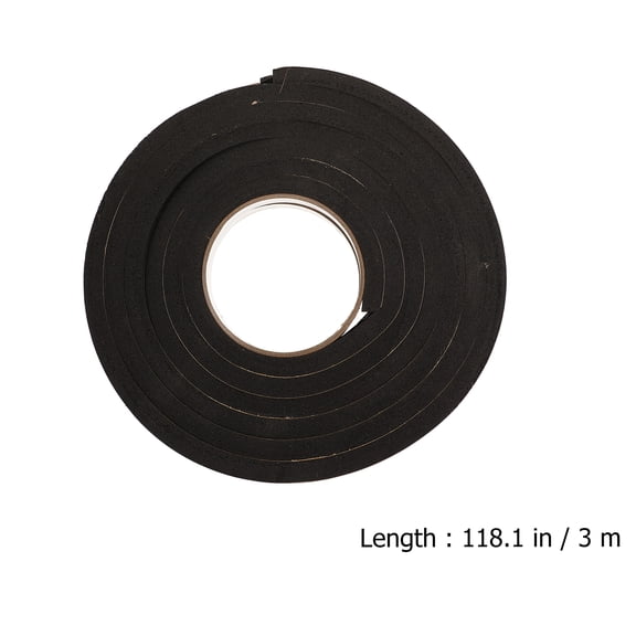 UPOUART Black Window AC Sealing Tape, 2 Rolls for Insulation, Weatherproofing, and