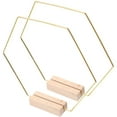 thumbnail image 1 of UPOUART Hexagonal Metal Floral Hoops Golden 2Set 9.1X9.1X0.2In, 1 of 8