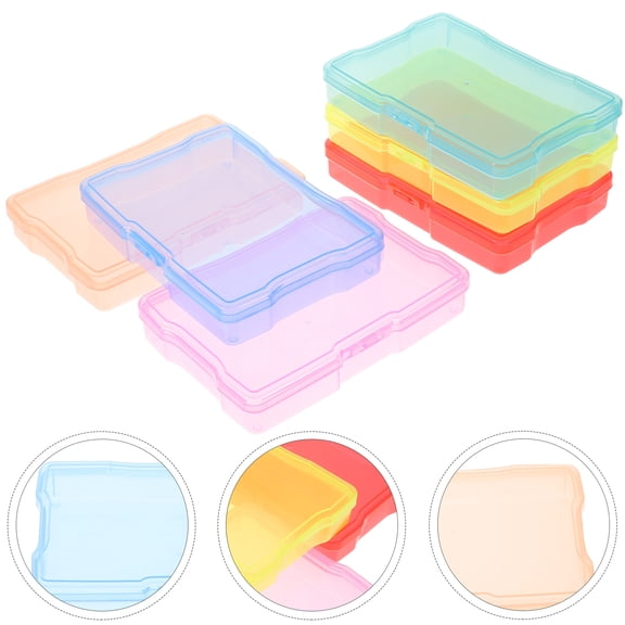 UPOUART 2 Sets Photo Container for Photos and Cards 6.68X4.72X1.22In