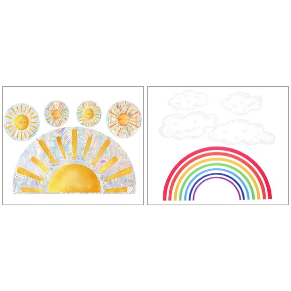 UPOUART Decorative Window Clings with Pattern, Non-Adhesive Static Stickers for Home Decor, Privacy, and Glass Decoration