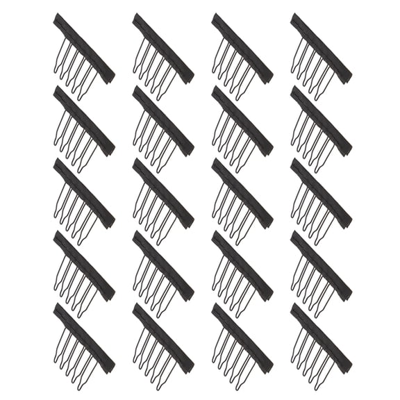 UPOUART 20 Pcs Small Claw Clip Metal Hair Clips For Securing Wigs With Steel Cloth