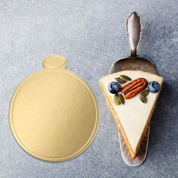 UPOUART Mousse Cake Boards Golden Cardboard 200 Sheets for Holiday Parties
