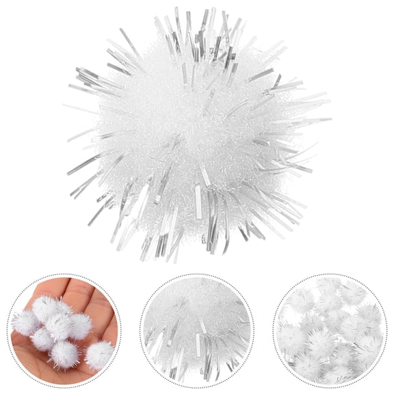 UPOUART 2000 Pcs White Pompom Craft Kit for Art Projects, Decorations, and Crafting Enthusiasts