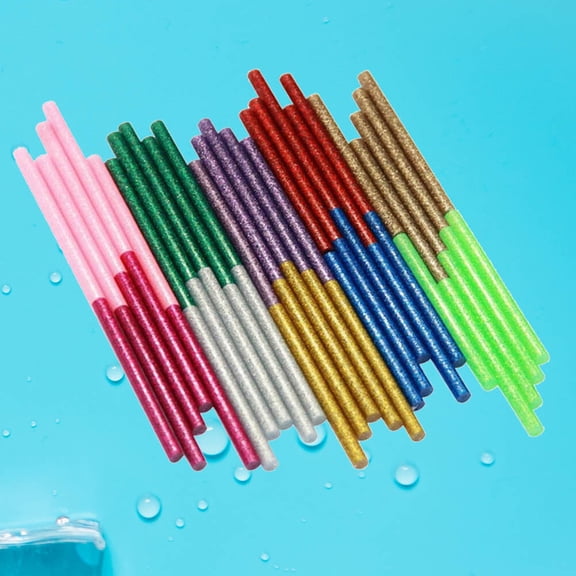 UPOUART 200PCS Glitter Glue Stick for Crafters Good Thermal Stability in Crafting and Decorating