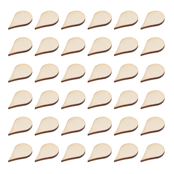 UPOUART 200pcs Beige Teardrop Craft Pieces for Arts and Crafts, Ideal for Projects, Scrapbooking, and