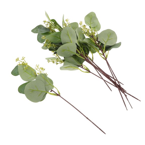 UPOUART Faux Eucalyptus Stems Natural Aesthetic Home Decor Enhancement 20Pcs