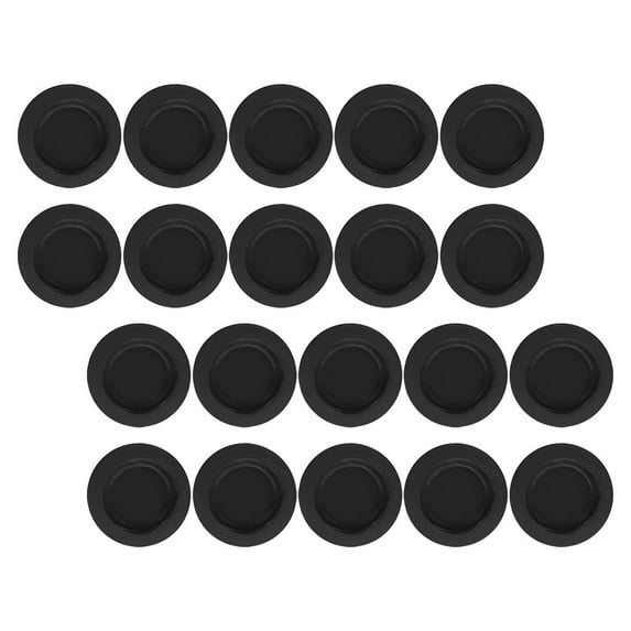UPOUART 20Pcs Black Rubber Saving Box Stoppers Easy Install Versatile Bank Hole Covers